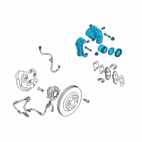 OEM 2013 Hyundai Genesis CALIPER Kit-Front Brake, LH Diagram - 58180-3MA01