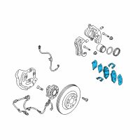 OEM 2013 Hyundai Genesis Front Disc Brake Pad Kit Diagram - 58101-3MA11