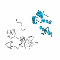 OEM 2012 Hyundai Genesis Brake Assembly-Front, RH Diagram - 58130-3N010