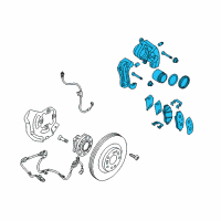 OEM 2011 Hyundai Equus Brake Assembly-Front, RH Diagram - 58130-3N010