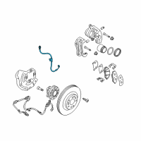 OEM 2009 Hyundai Genesis Hose-Brake Front, LH Diagram - 58731-3M500