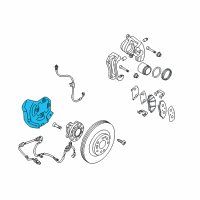 OEM 2010 Hyundai Genesis Cover-Front Brake Disc Dust RH Diagram - 51756-3M000