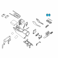 OEM Nissan Pathfinder Holder Assembly Cup Diagram - 68431-3KA0A
