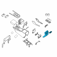 OEM Nissan Pathfinder FINISHER Console Diagram - 96931-3KA4A