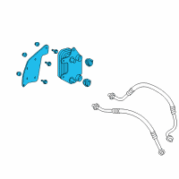 OEM Dodge Engine Oil Cooler Diagram - 5290412AC