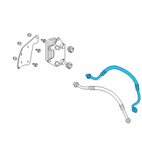 OEM Dodge Tube-Oil Cooler Outlet Diagram - 5290410AB