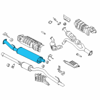 OEM 2019 Ford Transit-350 HD Muffler & Pipe Diagram - CK4Z-5230-D