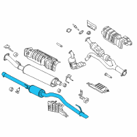 OEM Ford Transit-350 HD Exhaust Pipe Diagram - CK4Z-5202-X