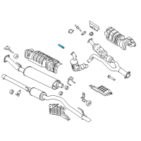 OEM Ford Catalytic Converter Stud Diagram - -W717496-S900