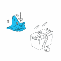 OEM Mercury Battery Tray Diagram - 3W1Z-10732-AA