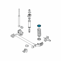 OEM 2010 Chevrolet Aveo5 Upper Spring Insulator Diagram - 96535172