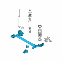 OEM 2010 Chevrolet Aveo5 Axle Beam Diagram - 96653128