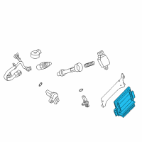 OEM 2018 Nissan Frontier Blank Engine Control Module Diagram - 23703-9BP1A