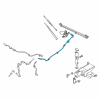 OEM 2017 Ford F-250 Super Duty Upper Hose Diagram - HC3Z-17A605-C