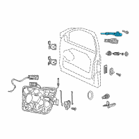 OEM 2017 Jeep Grand Cherokee Handle-Exterior Door Diagram - 4589881AL