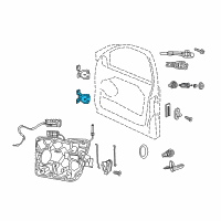 OEM 2012 Jeep Grand Cherokee Door Hinge Left Lower Diagram - 55113665AE