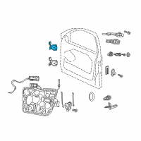 OEM Jeep Grand Cherokee Upper Door Hinge Diagram - 55113661AC