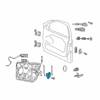 OEM Jeep Latch-Rear Door Diagram - 4589923AH