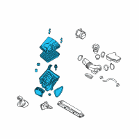 OEM Hyundai Equus Cleaner Assembly-Air Diagram - 28110-3M101