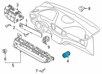 OEM 2022 Hyundai Ioniq 5 SW ASSY-BUTTON START Diagram - 93502-GI000-RET