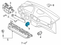 OEM 2022 Hyundai Ioniq 5 SWITCH ASSY-HAZARD Diagram - 93790-GI000-4X