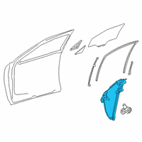 OEM 2021 Lexus UX200 REGULATOR SUB-ASSY Diagram - 69801-76011