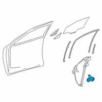 OEM 2019 Lexus UX250h Motor Assembly, Power Wi Diagram - 85710-76020