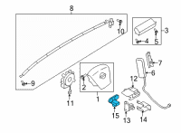 OEM 2012 Infiniti FX50 Sensor-Side Air Bag, RH Diagram - K8830-JY01J