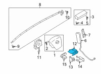 OEM 2014 Nissan Murano Sensor-Side AIRBAG Center Diagram - K8820-1UM0B