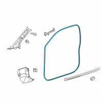 OEM 2015 Scion iQ Surround Weatherstrip Diagram - 62312-74010