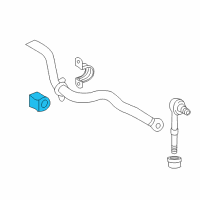 OEM 2017 Toyota RAV4 Stabilizer Bar Bushing Diagram - 48818-48100