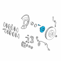 OEM 2020 Acura MDX Hub Assembly, Front Diagram - 44600-T6Z-A00