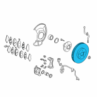 OEM 2017 Honda Ridgeline Disk, Front Brake (17 Diagram - 45251-TK8-A02