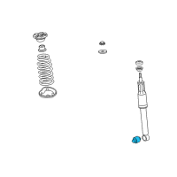 OEM 2007 Acura RDX Bush, Rear Shock Absorber (Lower) Diagram - 52622-SJK-013