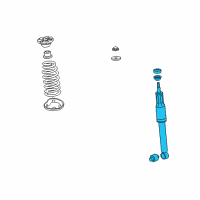 OEM 2009 Acura RDX Shock Absorber Assembly, Rear Diagram - 52610-STK-A03