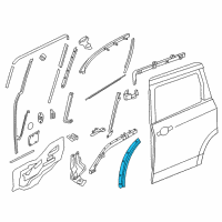 OEM 2012 Nissan Quest Weatherstrip-Slide Door, Lower RH Diagram - 82832-1JA0A