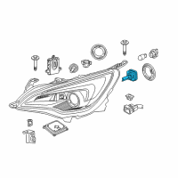 OEM 2016 Buick Cascada Hid Bulb Diagram - 19352020