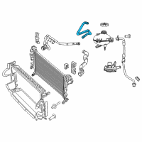 OEM 2017 Jeep Renegade Hose-COOLANT Bottle Vent Diagram - 68254662AA