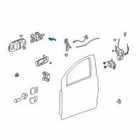 OEM 2002 Honda Odyssey Cylinder, Driver Side Door Diagram - 72146-S0X-A11