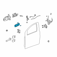 OEM 2001 Honda Accord Case, Left Front Inside (Light Quartz Gray) Diagram - 72165-S84-A01ZB