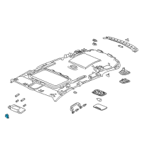 OEM Honda CR-V Holder, Sunvisor *NH836L* (WISTERIA LIGHT GRAY) Diagram - 88217-T6G-003ZF