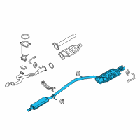 OEM 2008 Ford Taurus X Muffler Diagram - 8A4Z-5230-C