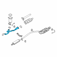 OEM 2009 Ford Taurus X Front Pipe Diagram - 9A4Z-5G274-C