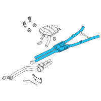 OEM BMW 740Li Center Pipe Diagram - 18-30-7-585-331