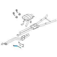 OEM 2011 BMW 740i Exhaust Hanger Diagram - 18207585329