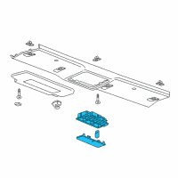 OEM Buick Reading Lamp Assembly Diagram - 22774323