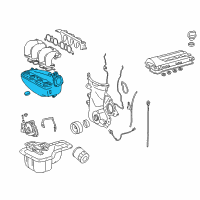 OEM 2003 Toyota Matrix Intake Plenum Diagram - 17109-88601