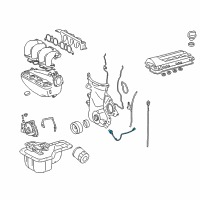 OEM 2005 Toyota Matrix Crankshaft Sensor Diagram - 90919-05048