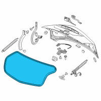 OEM 2020 Cadillac CT6 Body Weatherstrip Diagram - 84135868