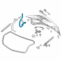 OEM 2016 Cadillac CT6 Hinge Diagram - 84060184